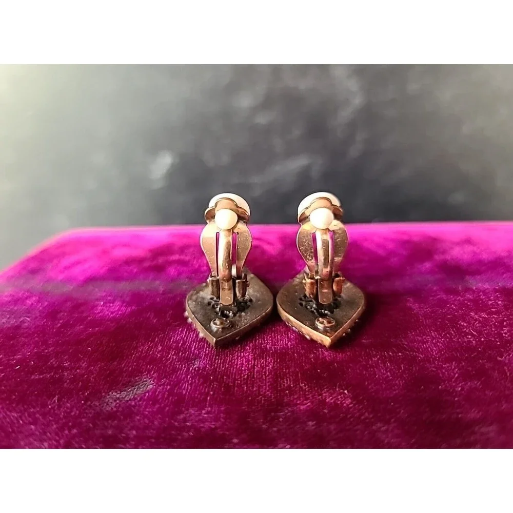 Vintage Filigree Clip-on Earrings